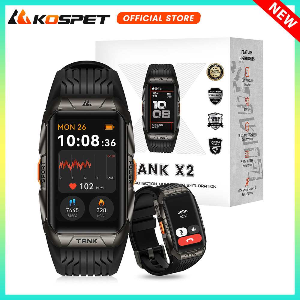 Smartwatch X2 - KOSPET TANK X2 Смарт-часы для мужчин