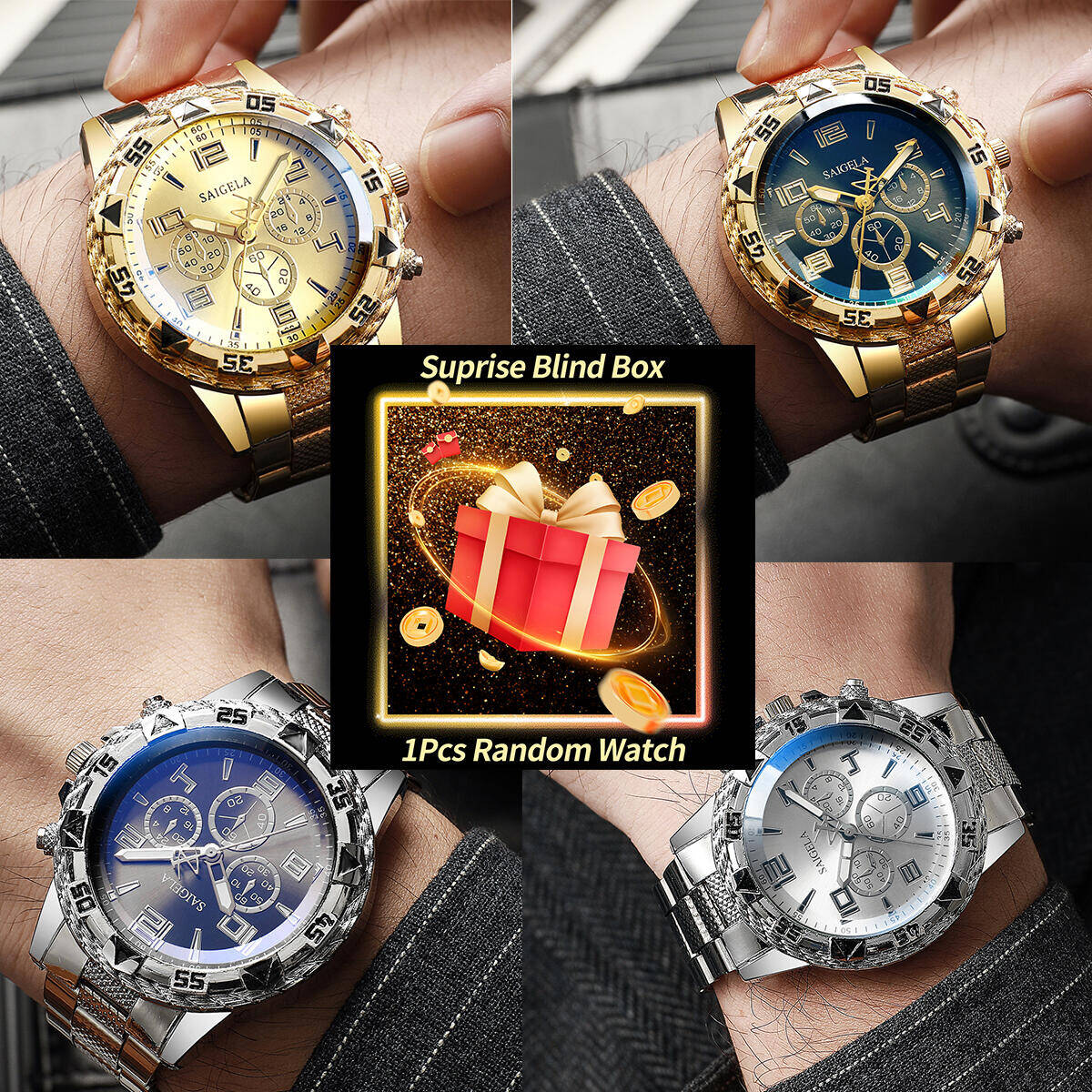 Accessories With Watch - 1 шт., загадочные часы-сюрприз, слепая коробка-мужские