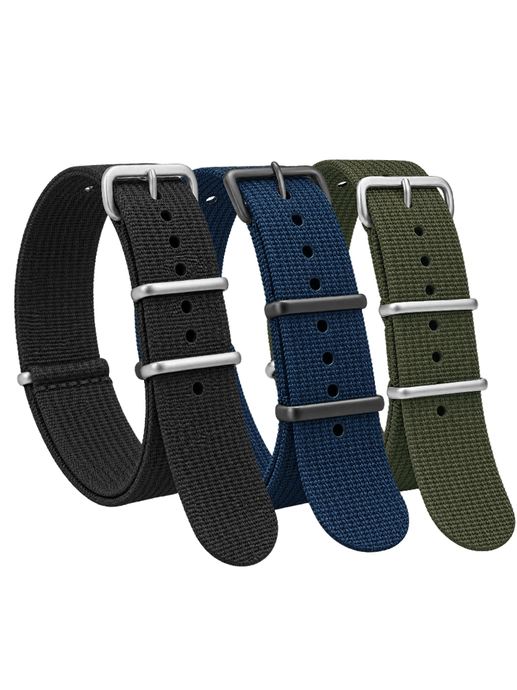 Nylon Nato Strap - Ребристый нейлоновый ремешок для Seiko, военная