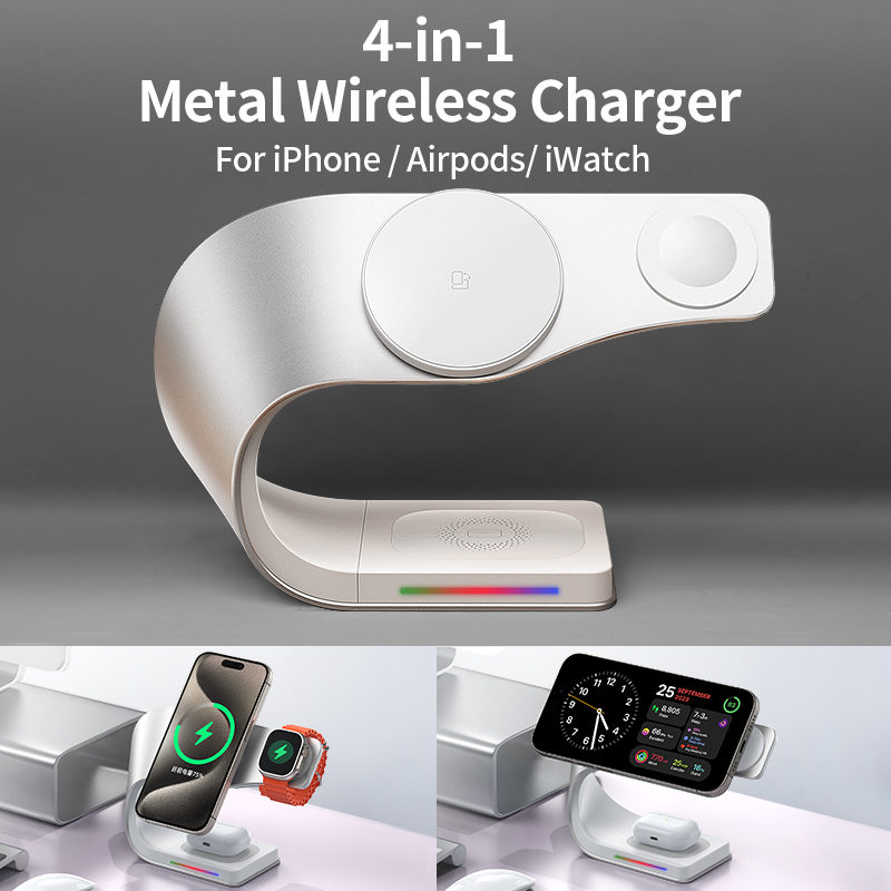 Металлическая беспроводная зар – обзор и цена Wireless Charger Watch