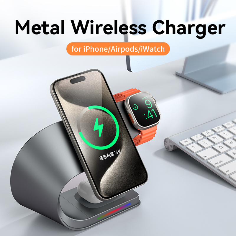 Металлическая беспроводная зар – обзор и цена Wireless Charger Watch