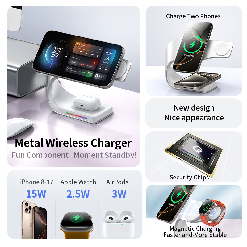 Металлическая беспроводная зар – обзор и цена Wireless Charger Watch