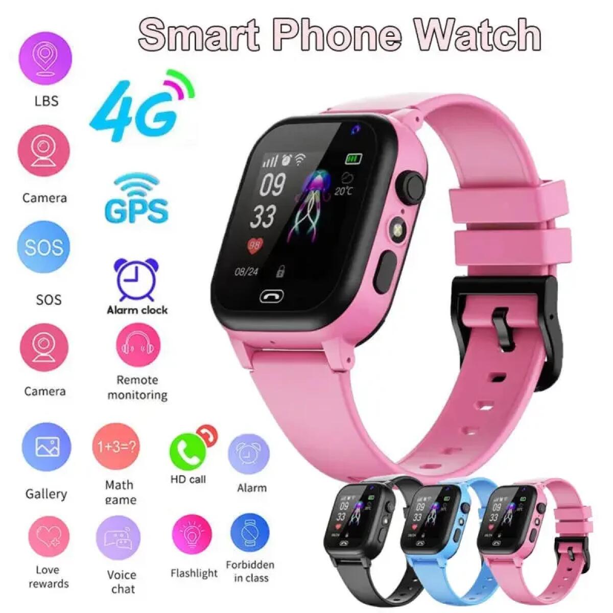 Детские умные часы 4G, многофу – обзор и цена Smartwatch Id