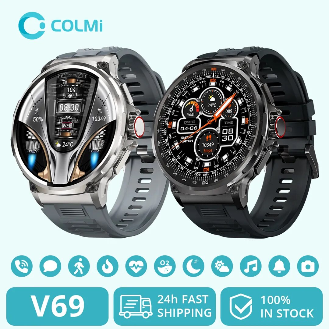 COLMI V69 1,85 дюйма HD Blueto – обзор и цена Smartwatch Faces
