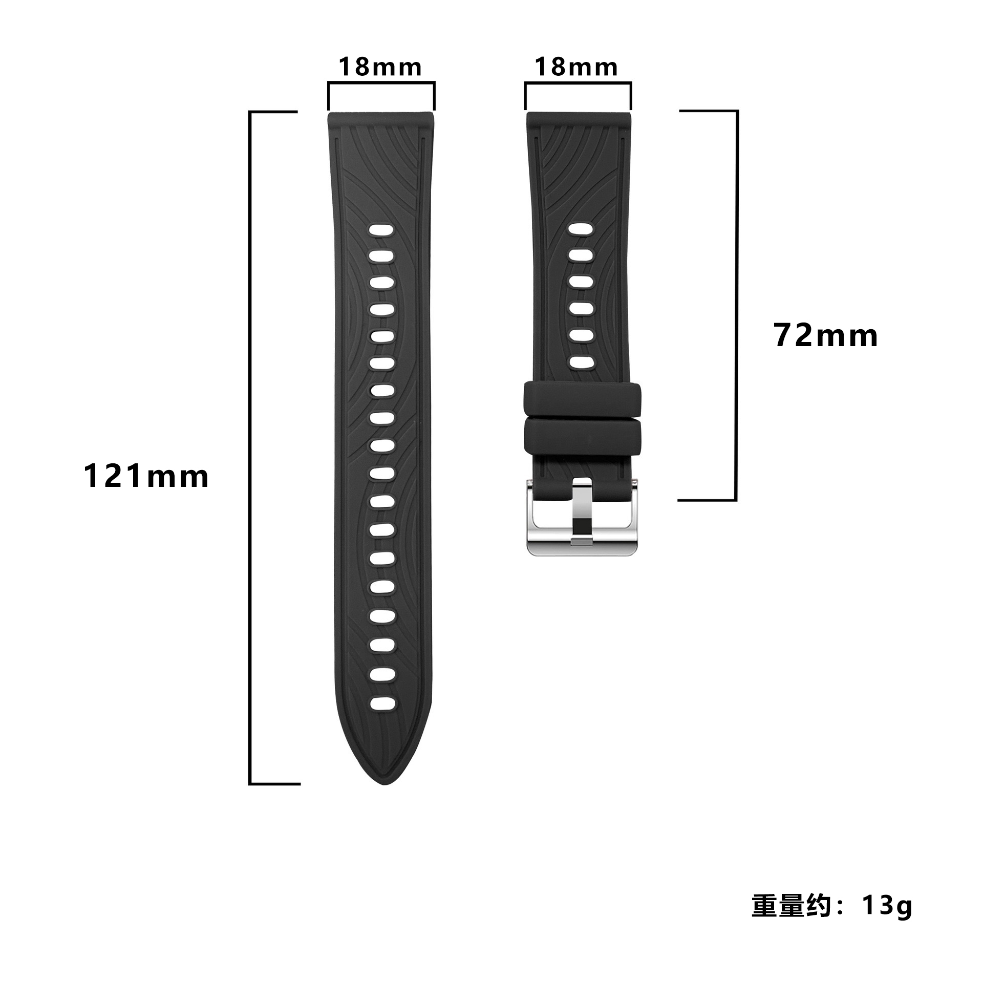 18-мм спортивный силиконовый р – обзор и цена Titan Smartwatch Accessories